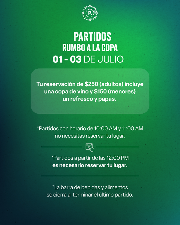 RUMBO A LA COPA / Junio30-Julio03